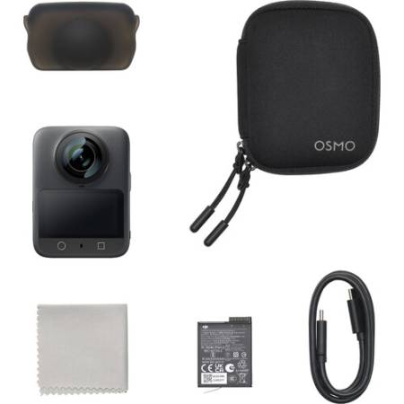 DJI Osmo 360 Standard Combo - kamera 360° 8K30 z matrycą 1” i trybem sportowym, zawartość zestawu